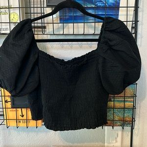 Off shoulder crop top